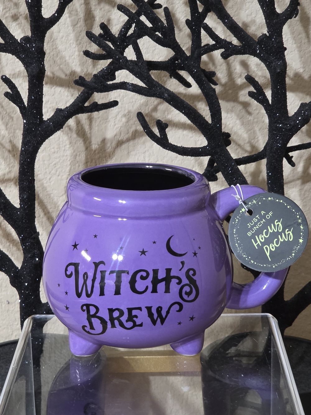 Witch's Brew Purple Cauldron Coffee Mug